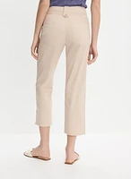 Stretch-Cotton Cargo Capris