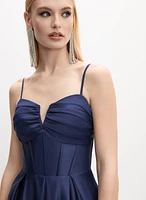 Robe de soirée à corset