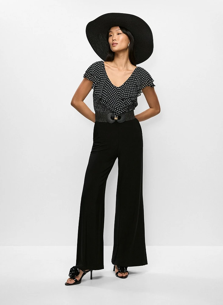 Wide Leg Pull-On Pants