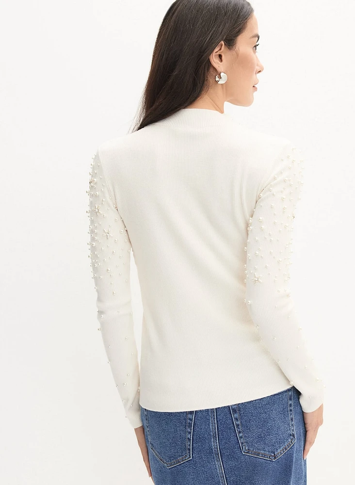 Pearl Embellished Sweater