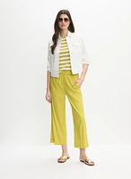 Frayed Linen-Blend Jacket