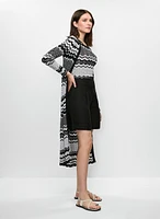 Short taille haute en mélange de lin