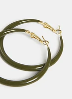 Epoxy Hoop Earrings