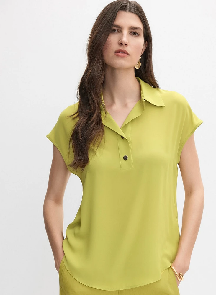 Button Placket Blouse