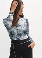 Floral Print Long Sleeve Top