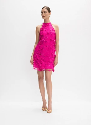 Adrianna Papell - Sleeveless Rosette Dress