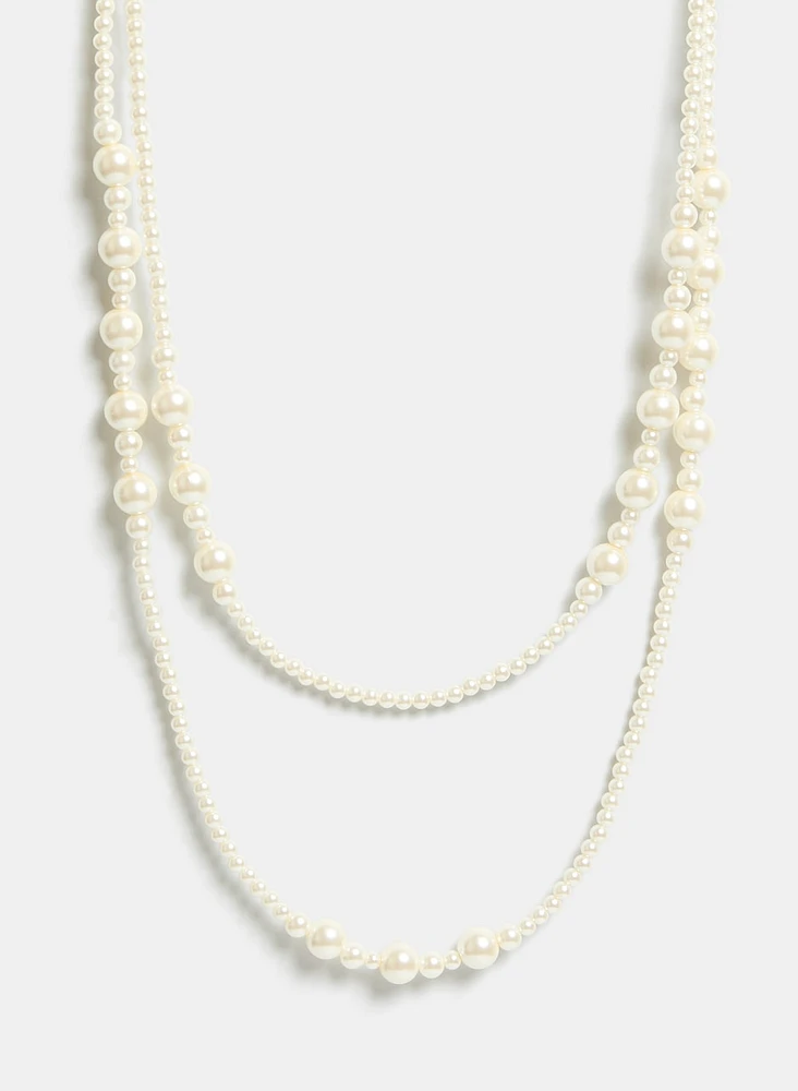 Mixed Pearl Necklace