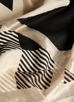 Mixed Stripe Motif Scarf