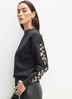 Filigree Embroidered Sweatshirt