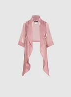 Boléro en organza à nouer l'avant