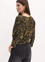 Graphic Paisley Print Top