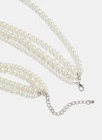 Multi-Row Faux Pearl Necklace