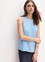 Sleeveless Crepe Blouse