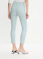 Slim-Leg Denim Capris