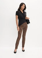 Joseph Ribkoff - Leopard Print Slim-Leg Pants