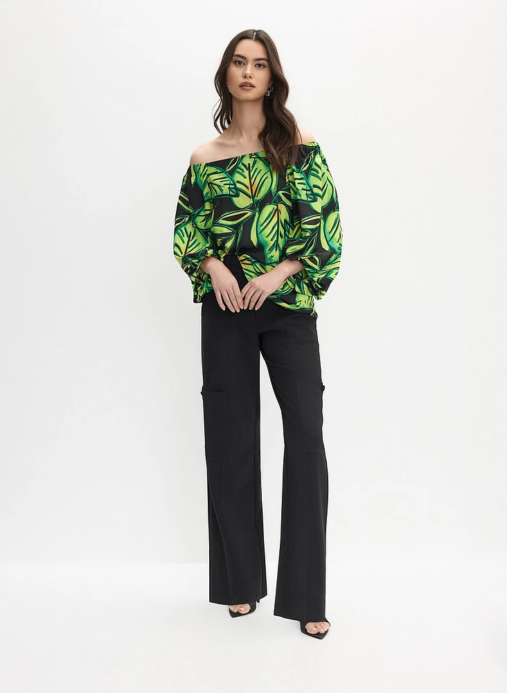 Joseph Ribkoff - Leaf Print Top