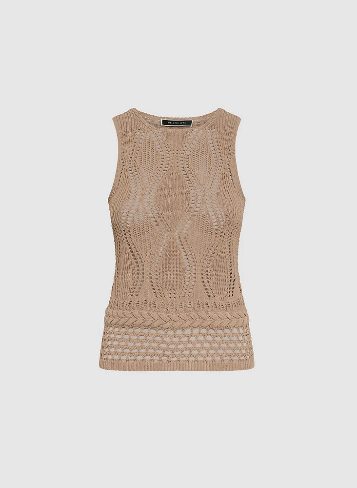 Open Weave Knit Tank