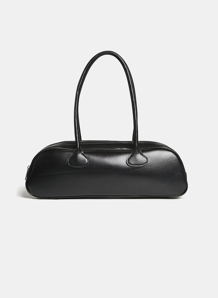 Vegan Leather Baguette Bag