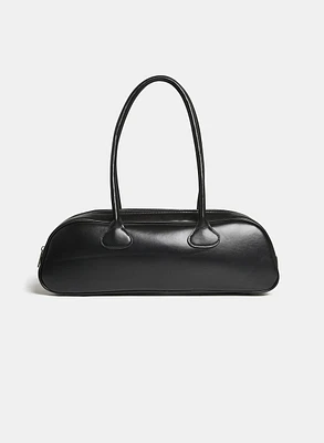 Vegan Leather Baguette Bag