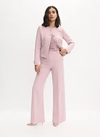 Camisole florale en tricot ajour