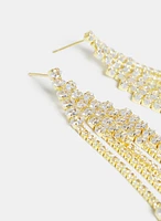 Cubic Zirconia Cascade Earrings