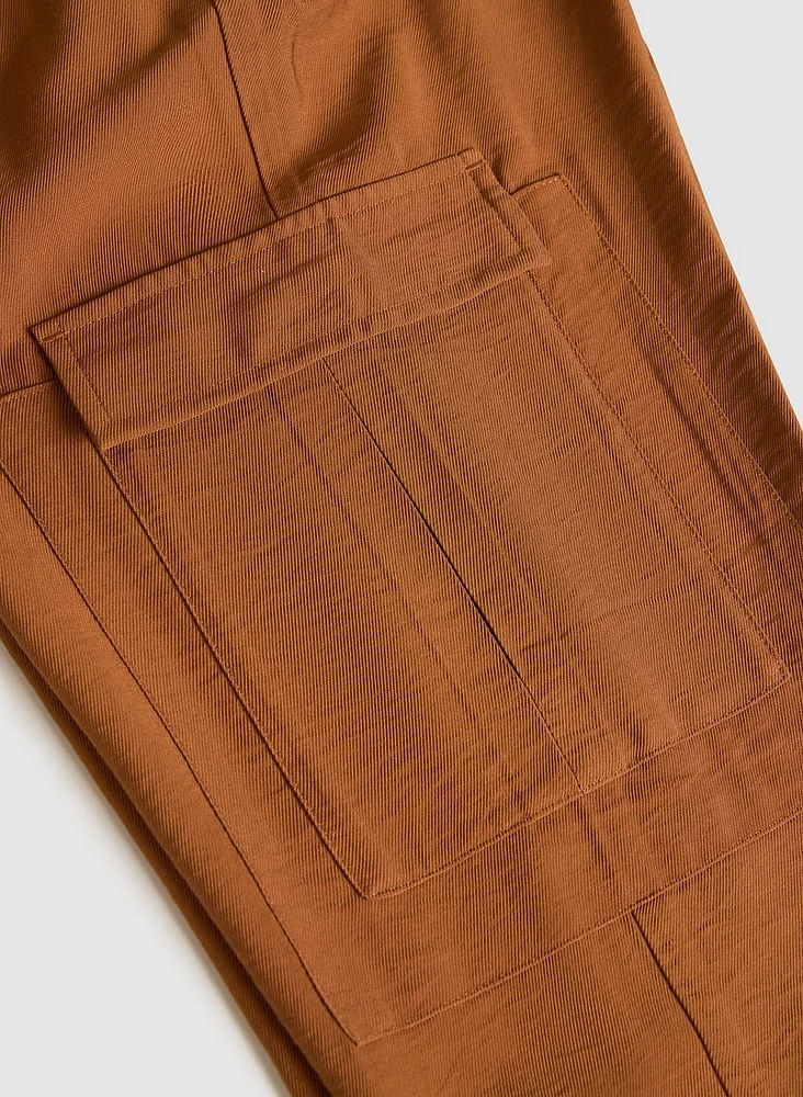 Pantalon à enfiler poches cargo