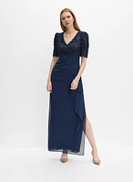 Embellished Soutache Embroidered Dress