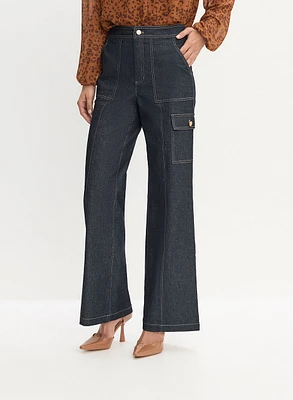 Wide Leg Cargo Jeans