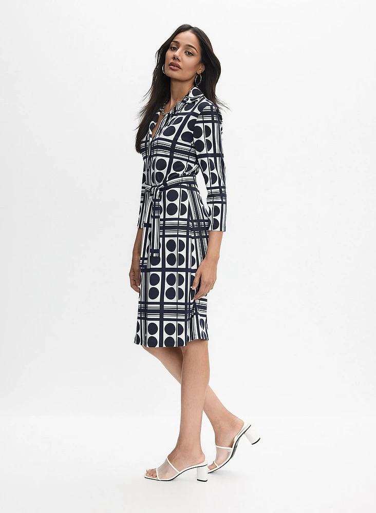 Joseph Ribkoff - Geometric Print Dress