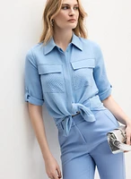 Utility Button-Up Blouse