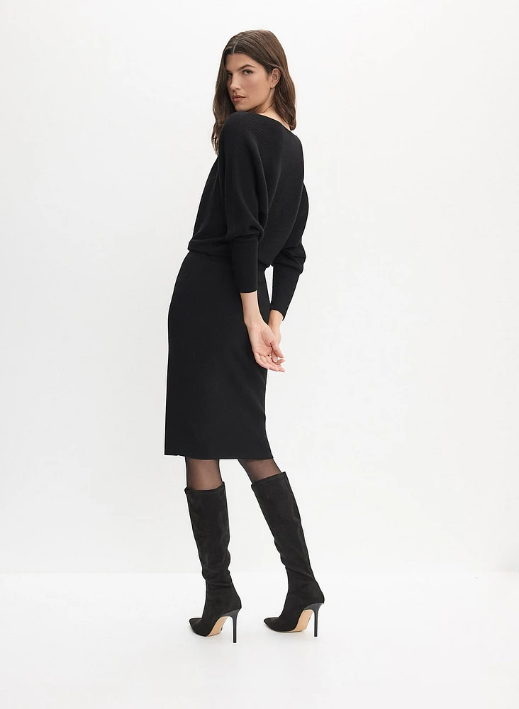 Dolman Sleeve Sweater Dress