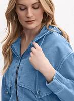 Hooded Denim Jacket