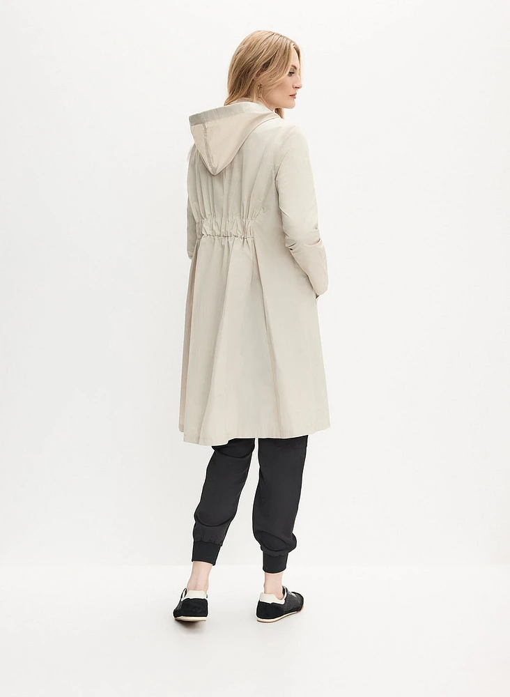 Joseph Ribkoff - Hooded Zip-Front Coat