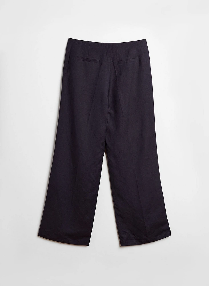 Wide Leg Linen Pants