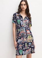 Joseph Ribkoff - Paris Print Dress