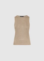 Sleeveless Crew Neck Sweater