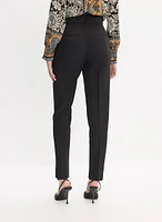 Belted Straight-Leg Pants