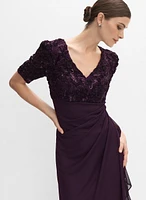 Robe à broderies soutache
