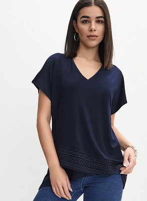 Joseph Ribkoff - Lace Trim Blouse