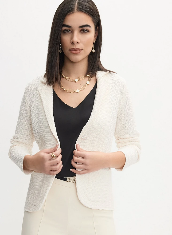 Notch Collar Cardigan