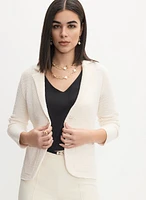 Notch Collar Cardigan