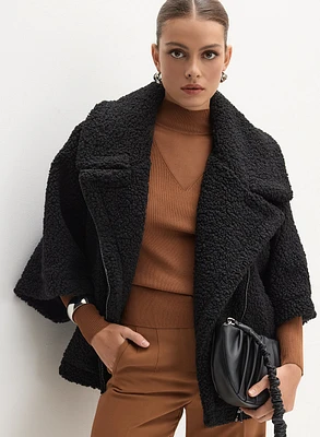 Bernardo - Sherpa Poncho Coat