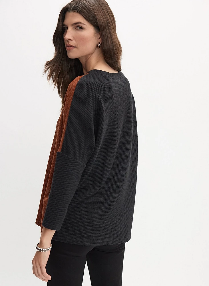 Joseph Ribkoff - Colour-Blocked Knit Sweater