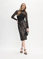 Joseph Ribkoff - Sequined Pencil Skirt