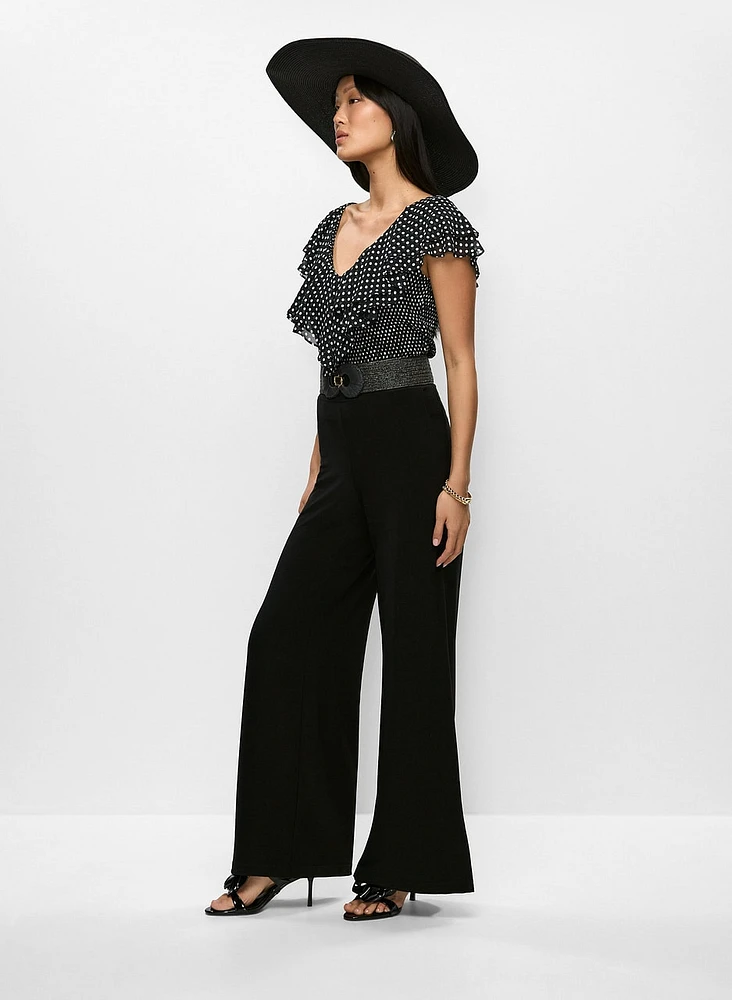 Wide Leg Pull-On Pants