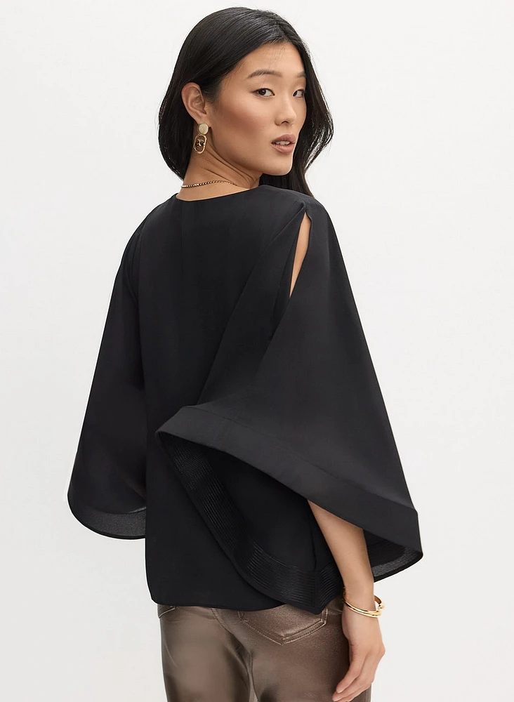 Joseph Ribkoff - Split Cape Sleeve Blouse