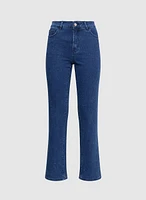 Embellished Straight-Leg Jeans