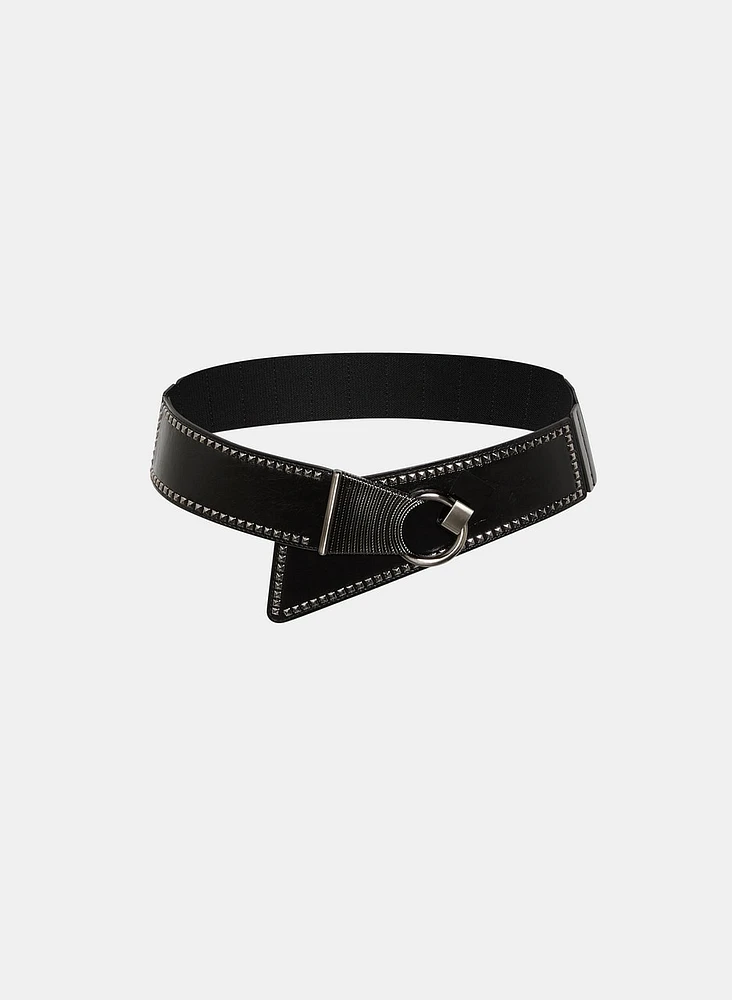 Studded Vegan Leather Belt