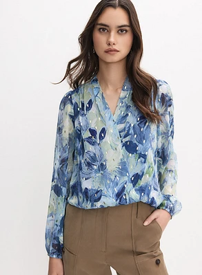 Blouse à motif floral