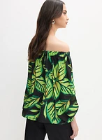 Joseph Ribkoff - Leaf Print Top